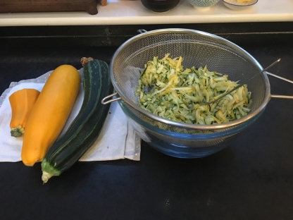Courgette bread to-be